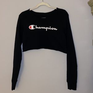 cropped champion crew neck